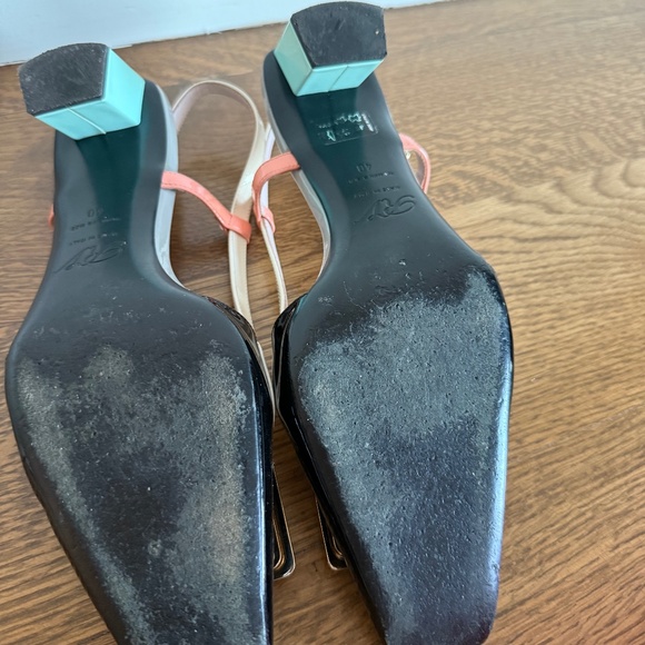 Roger Vivier Belle Vivier 45 patent leather slingback pumps size 40 - Picture 5 of 7